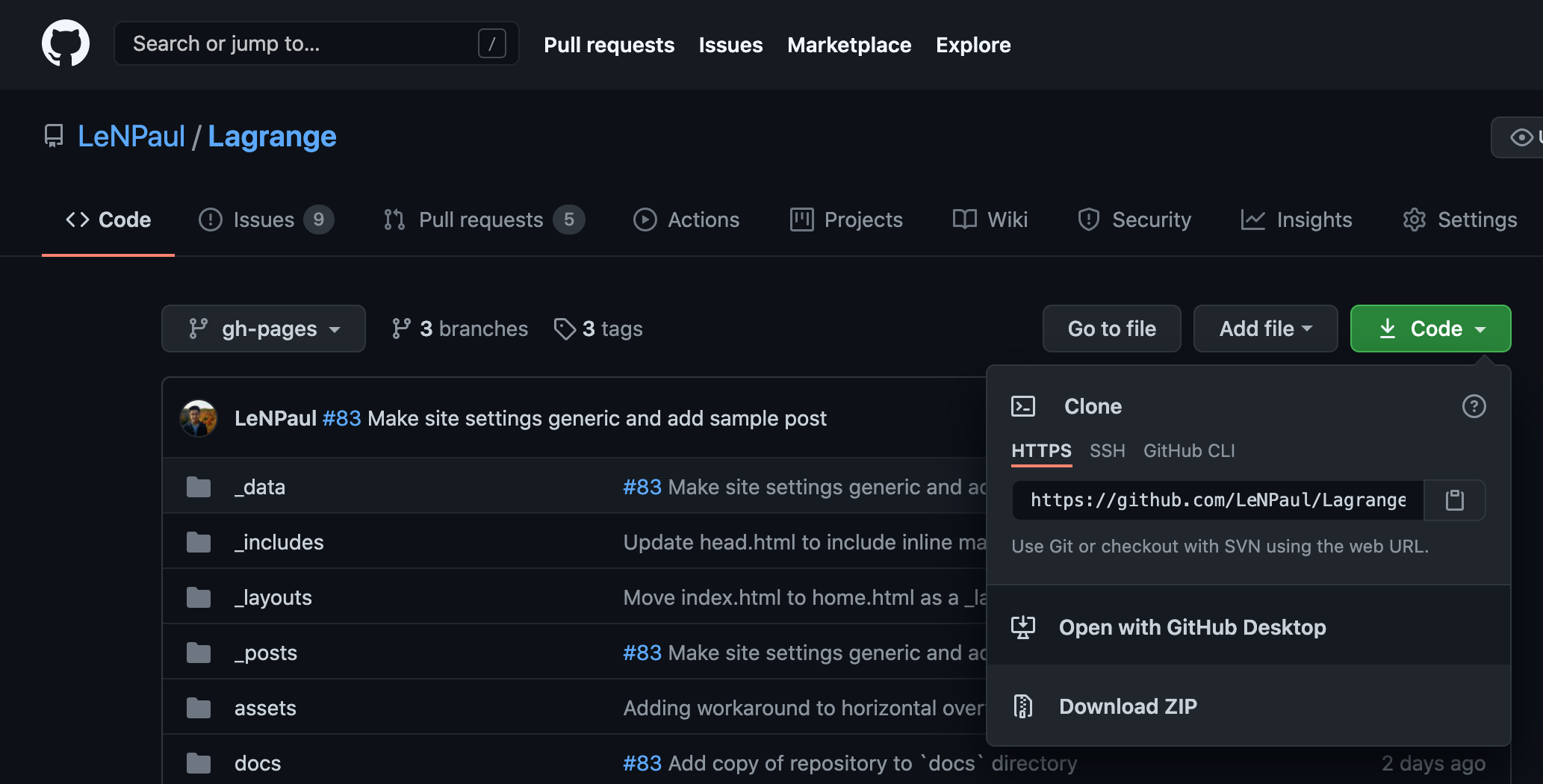 GitHub Clone New Repository